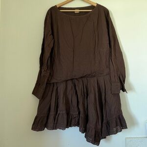 Boho Brown Women's Dress FREE EST